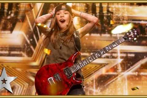 GOLDEN BUZZER winner Olly Pearson rocks with QUEEN guitar solo! | Auditions | BGT 2025