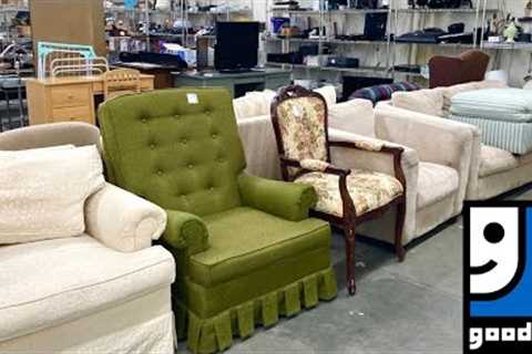 GOODWILL SHOP WITH ME FURNITURE ARMCHAIRS ELECTRONICS DECOR KITCHENWARE SHOPPING STORE WALK THROUGH
