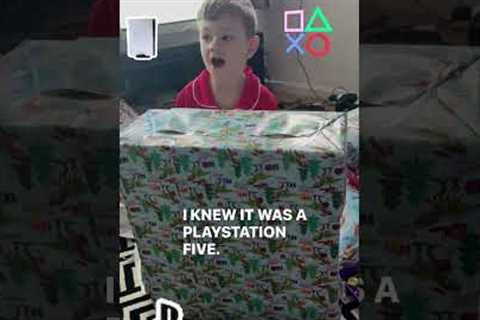 GamerBoyT- SANTA GOT ME A PS5 😁😁.  #christmas #present #ps5 #playstation #happy #ytshorts #shorts