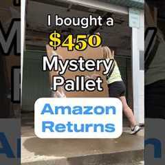 OPEN A $450 MYSTERY PALLET OF AMAZON RETURNS WITH ME! #mysterypallet #mysterybox #thrifting #resell