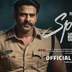 Spirit - Official Trailer | Prabhas | Don Lee | Sandeep Reddy Vanga | Prabhas Movie Trailer | 2025
