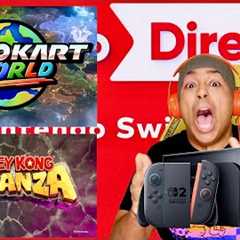 NEW MARIO KART WORLD NEW DONKEY KONG GAME [NINTENDO DIRECT SWITCH 2 AND GAMES] [REACTION!!]