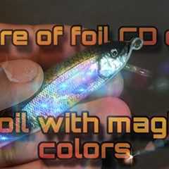 Secret Making a minnow lure of foil CD disk