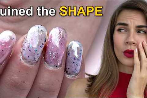 Gel Overlay on Short Natural Nails Tutorial