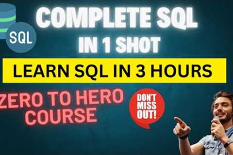 Learn Complete SQL in 3 Hours 🚀 | Complete Tutorial for Beginners | Oracle Database in 1 shot