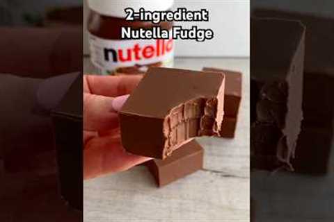 2-ingredient Nutella Fudge
