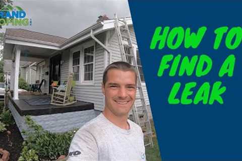 Roofing - How to find a roof leak