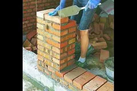 Brick wall building process