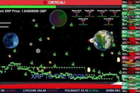 XRP TO THE MOON - Live Crypto Price chart