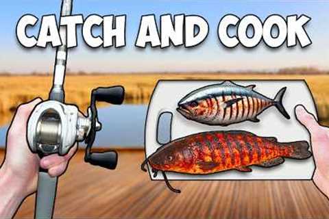 Freshwater vs Saltwater Catch and Cook Challenge