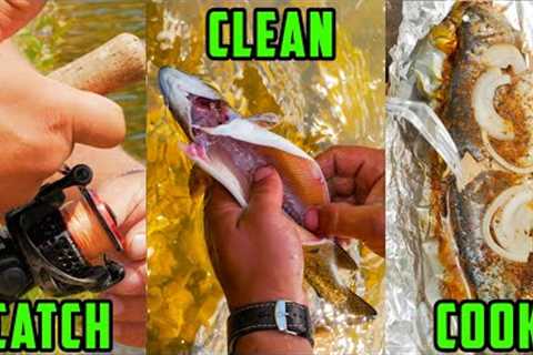 How To CATCH, CLEAN, &amp; COOK Trout! EVERYTHING You Need To Know.