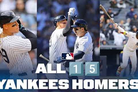 All 15 of the Yankees Opening Weekend home runs (Ties MLB record to start the season!)