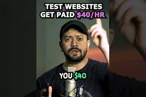 5 Websites That Pay You $40/hr For Testing Website #makemoneyfromhome #passiveincome