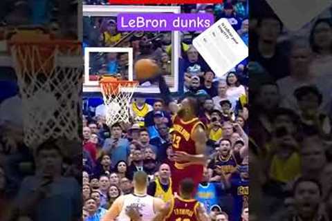 LeBron dunks #dunks #shorts #funny  #sports