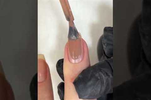 Nude-brown manicure and pedicure