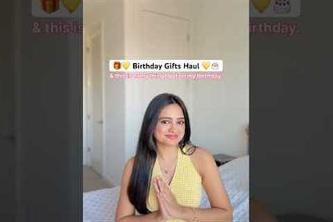 🎁 25th Birthday Gifts Haul 😍🎂 #shortsfeed #birthdayvlog #birthdaygift #giftideas #haul