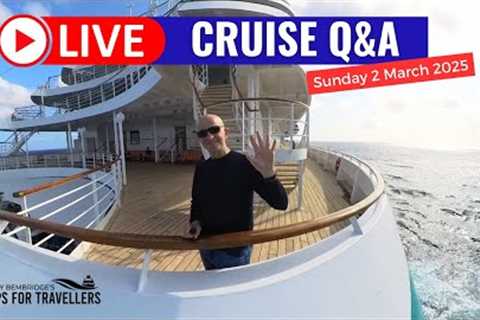 LIVE: Cruise Q&amp;A Sunday 9 March 2024 10am PT/1pm PT/ 5pm UK