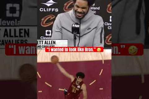 Jarrett Allen tried to do LeBron's dunk 😭