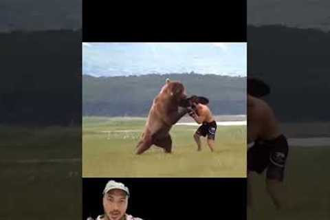 Khabib Fights a Bear! Wrestling Skills! 😱🔥#ufc #mma #boxing #fight #wrestling #knockout #fighting