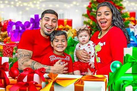 Opening Presents On Christmas Morning With The Trench Family