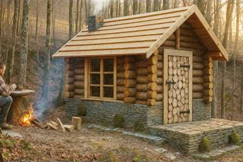 Built a real log house all by myself