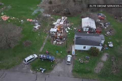 Drone video shows storm damage in Dupont, Putnam County
