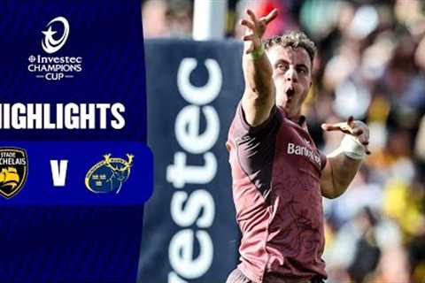 Instant Highlights - Stade Rochelais v Munster Rugby Round of 16 | Investec Champions Cup 2024/25