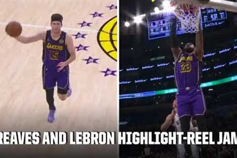 ‘THAT IS SHOWTIME’ 😎 Austin Reaves and LeBron James combine for alley-oop jam | NBA on ESPN