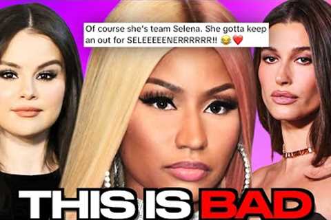 Nicki Minaj DEFENDS Selena &amp; SHADES Hailey Bieber!!!