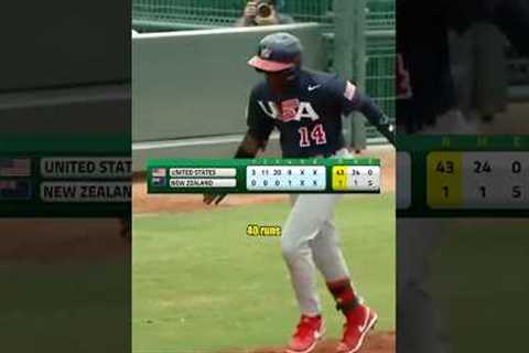 How USA Scored 43 Runs in a Baseball Game