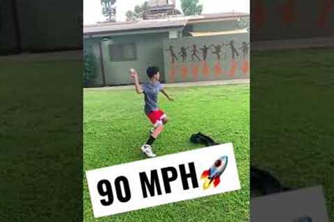 12 YEAR OLD KID PITCHING AT 90 MPH UNBELIEVABLE!!😱 #shorts #mlb #baseball #pitching #worldrecord