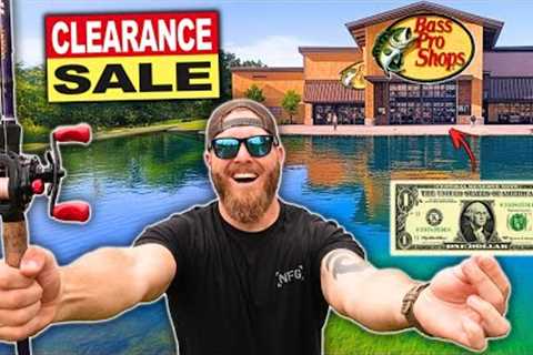 Fishing w/ CLEARANCE Gear ONLY from BASS PRO SHOPS!! **Topwater Madness**