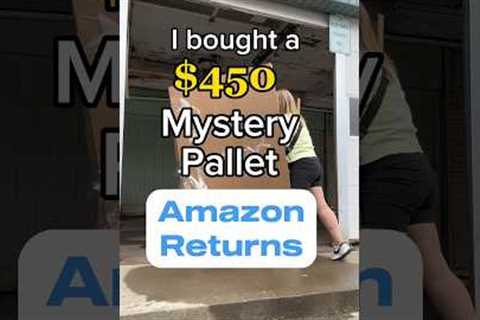 OPEN A $450 MYSTERY PALLET OF AMAZON RETURNS WITH ME! #mysterypallet #mysterybox #thrifting #resell