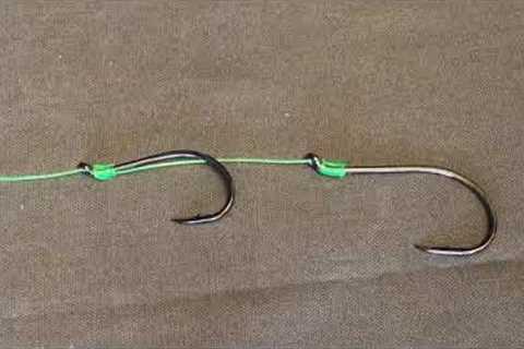 How to tie 2 hooks on one fishing line, you would never lose your fish again...