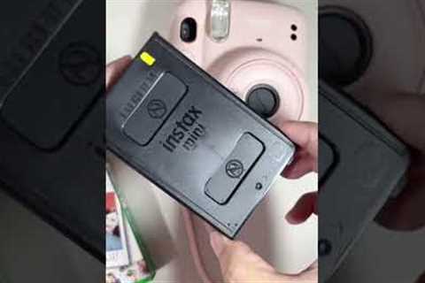 loading instax film on my mini 11 📸🎞️ #fujifilm #instaxmini11 #polaroid #instantcamera