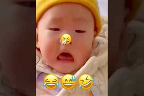 Baby sneezing funny video🤧#shorts #viralvideo #funny #baby #cute #ytshorts #trending #imsanvipatel