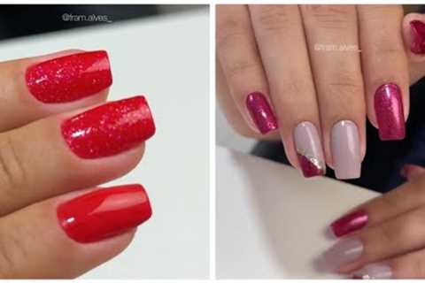 ASMR Nude-red manicure fram.alves_