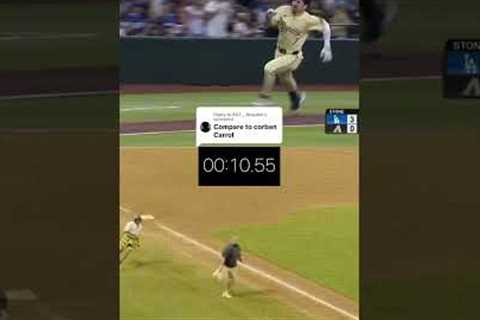 Corbin Carroll is not as fast as you think #baseball #mlb #savannahbananas