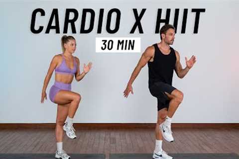 30 Min Fat Burning Cardio HIIT Workout at Home (No Equipment, No Repeats)