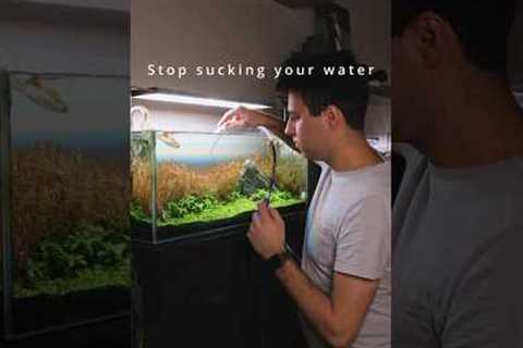 Stop ingesting your tank water by using this tip! #aquascaping #aquascape #aquascaper #tutorial