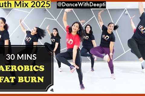 DWD115 | Burn Arm + Leg + Belly Fat - 30mins Aerobics Workout | South Mix #dancewithdeepti