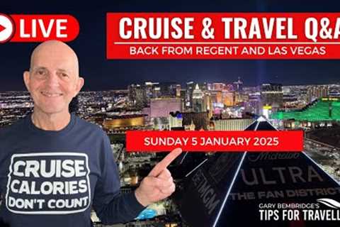 Live Cruise &amp; Travel Q&amp;A: Sunday 5 January 5pm UK/ Noon ET / 9am PT