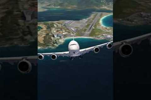 A380 ST MAARTEN TAKE OFF