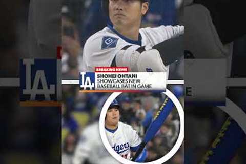 Ohtani uses TOY BASEBALL BAT in game?! 😳 #AprilFools #ShoheiOhtani #Dodgers #MLB #Baseball