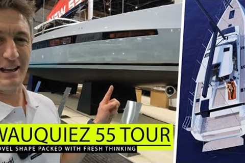 Wauquiez 55 first look - novel hull shape for a €2m centre cockpit cruiser packed with ideas