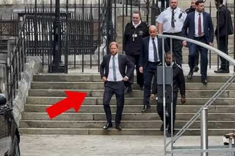 BREAKING: Prince Harry Walks Out of the Royal Courts of Justice