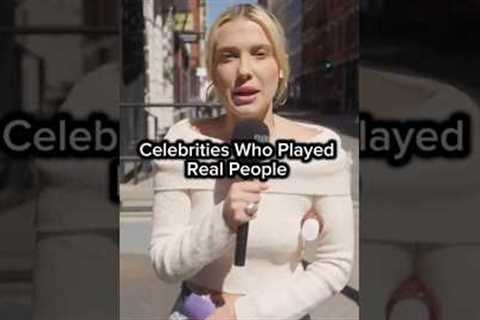 No Way These Celebrities Played Real People 😂 #shorts #celebrity