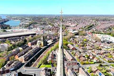 St  Walburge's Church Spire, Preston, Lancashire - April 2025 #travel #drone #lancashire #preston