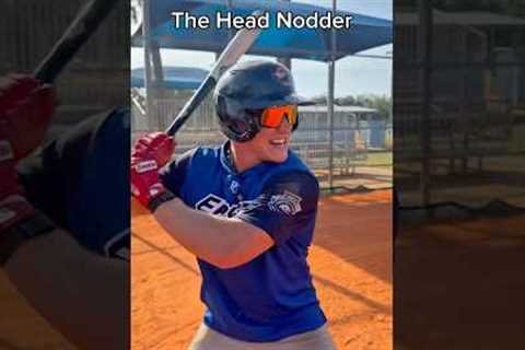 The Head Nodder 🤣 #baseball #comedy #baseballplayer #strikeout #homerun