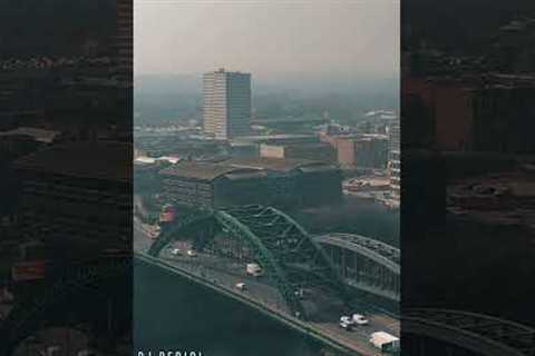 🌉 Wearmouth Bridge from Above – Aerial Tour of Sunderland’s Historic River Crossing 🚁